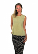 Asparagus Eco Shop - Natural dyed organic cotton - Top/tunic (Ayurvastra / Ayurvedic clothing) 